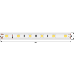 Лента светодиодная LUX5050 60LED/м 14,4Вт/м 24В IP65 Цвет:Холодный белый (6000K) (1метр) SWG